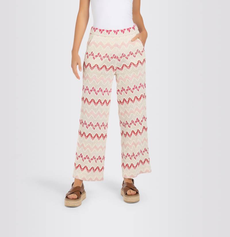 MAC - MAC JEANS - PALAZZO, Summer Bouclé beige - Gr. - 38/OL von MAC