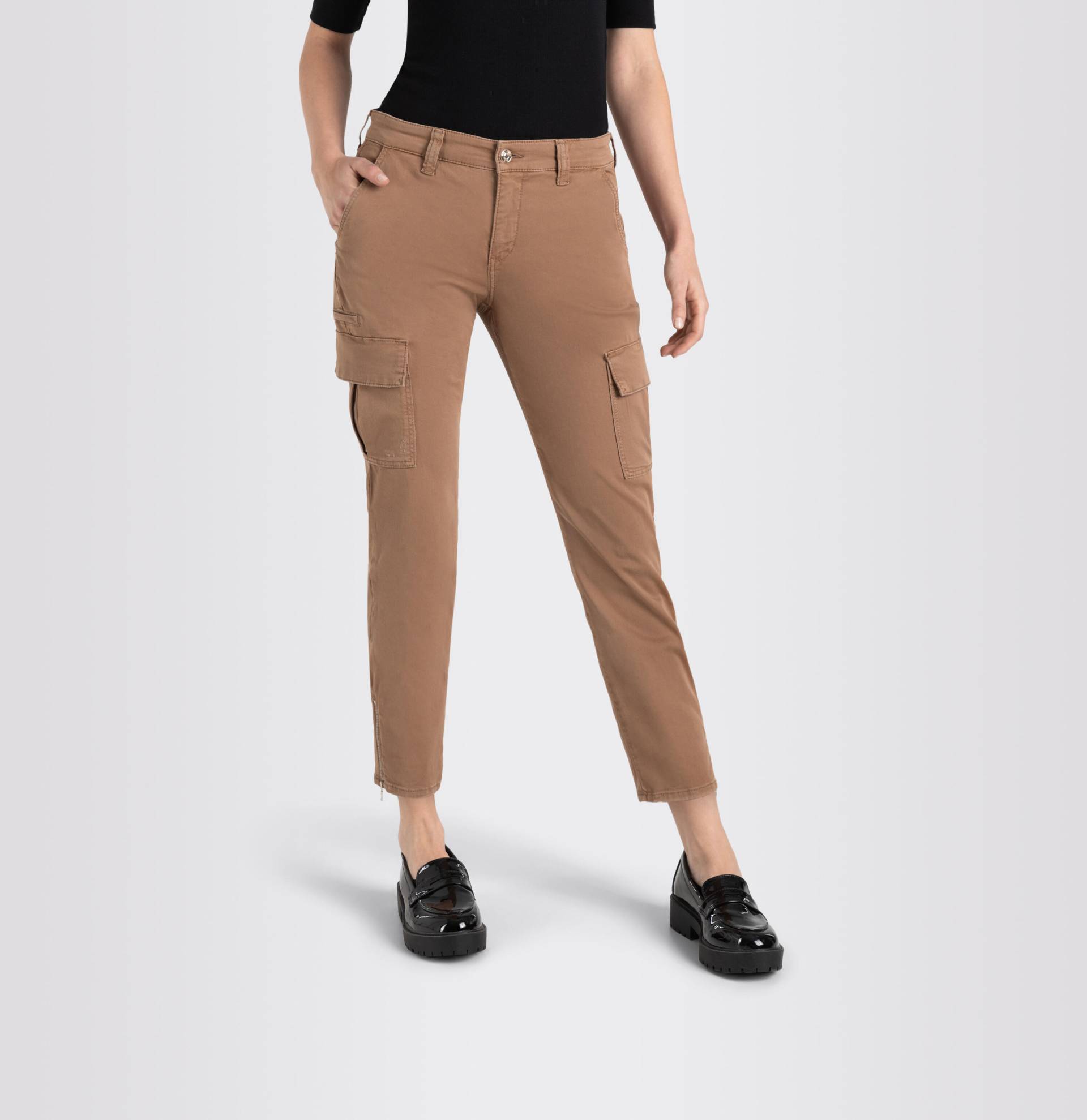 MAC - MAC JEANS - RICH CARGO, Winter cotton braun - Gr. - 36/OL von MAC