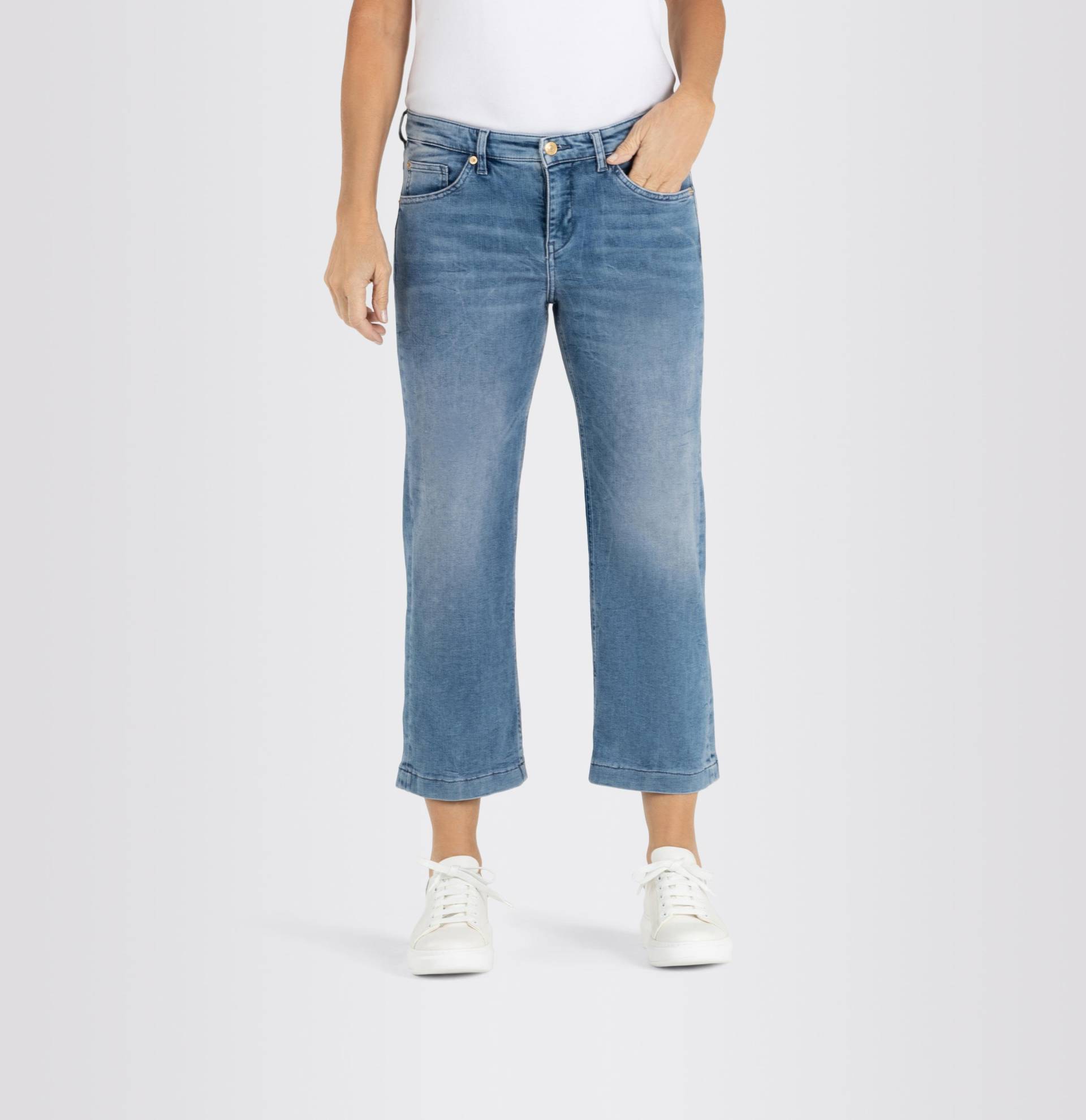 MAC - MAC JEANS - RICH CULOTTE, Light authentic denim blau - Gr. - 46/OL von MAC