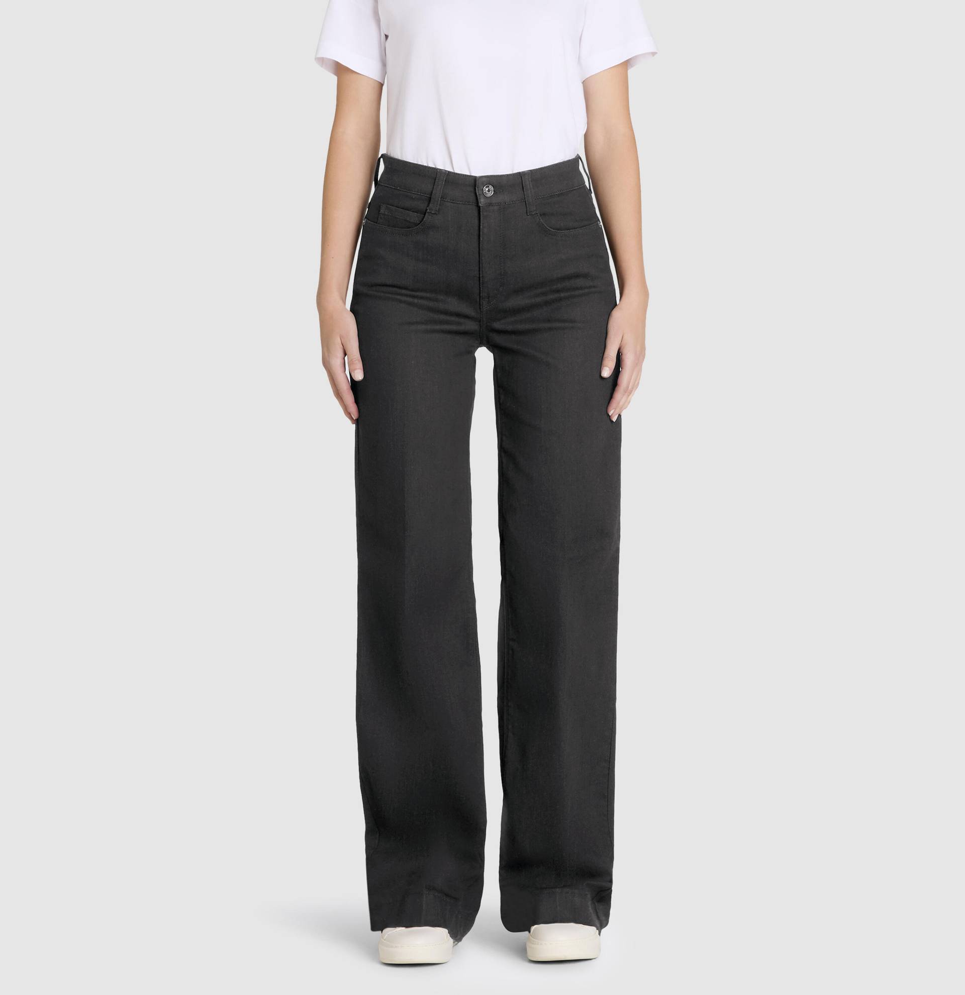 MAC - MAC JEANS - WIDE, Authentic Stretch Denim schwarz - Gr. - 38/32 von MAC