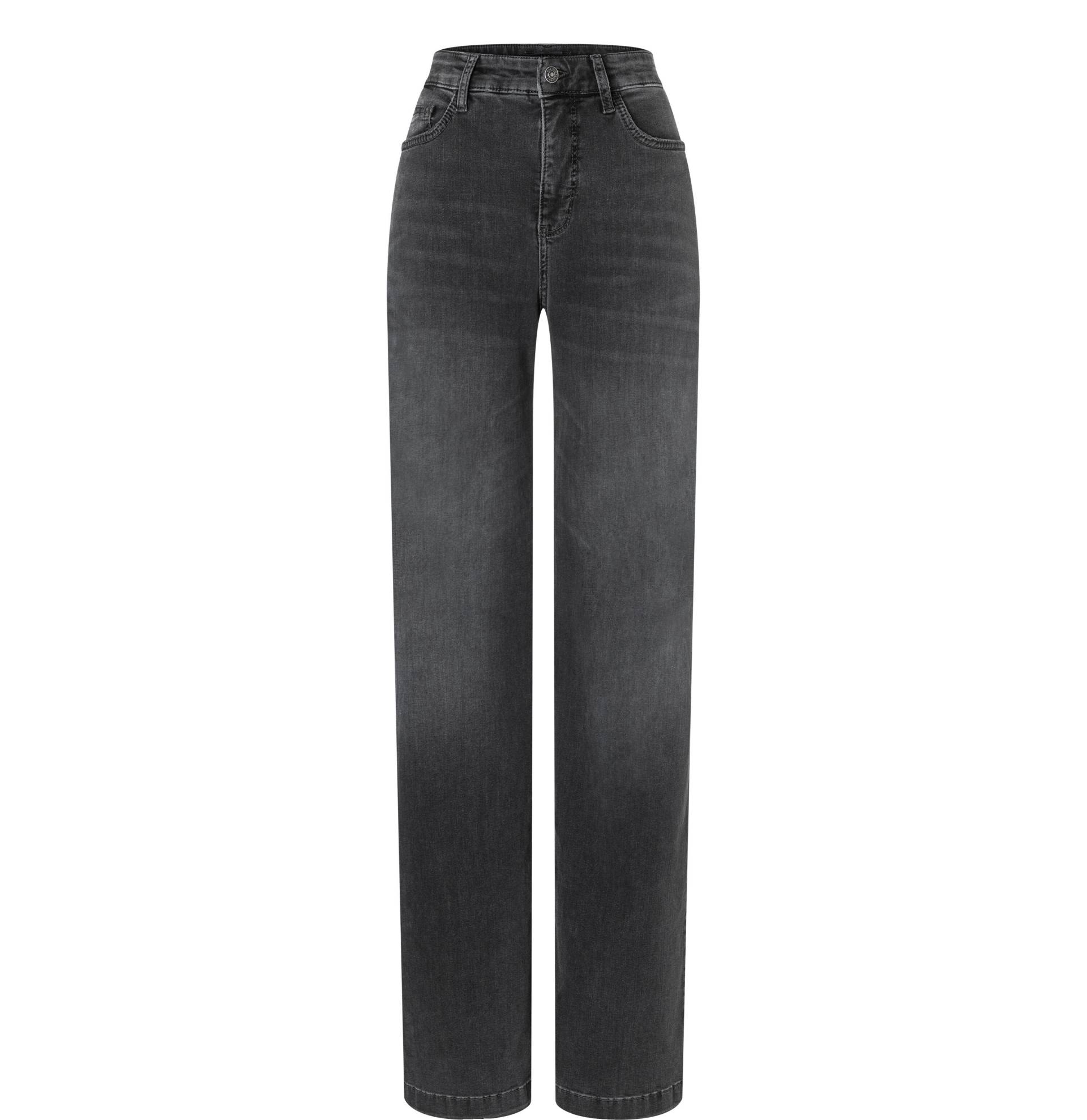 MAC - MAC JEANS - WIDELEG, Authentic Stretch Denim grau - Gr. - 40/32 von MAC