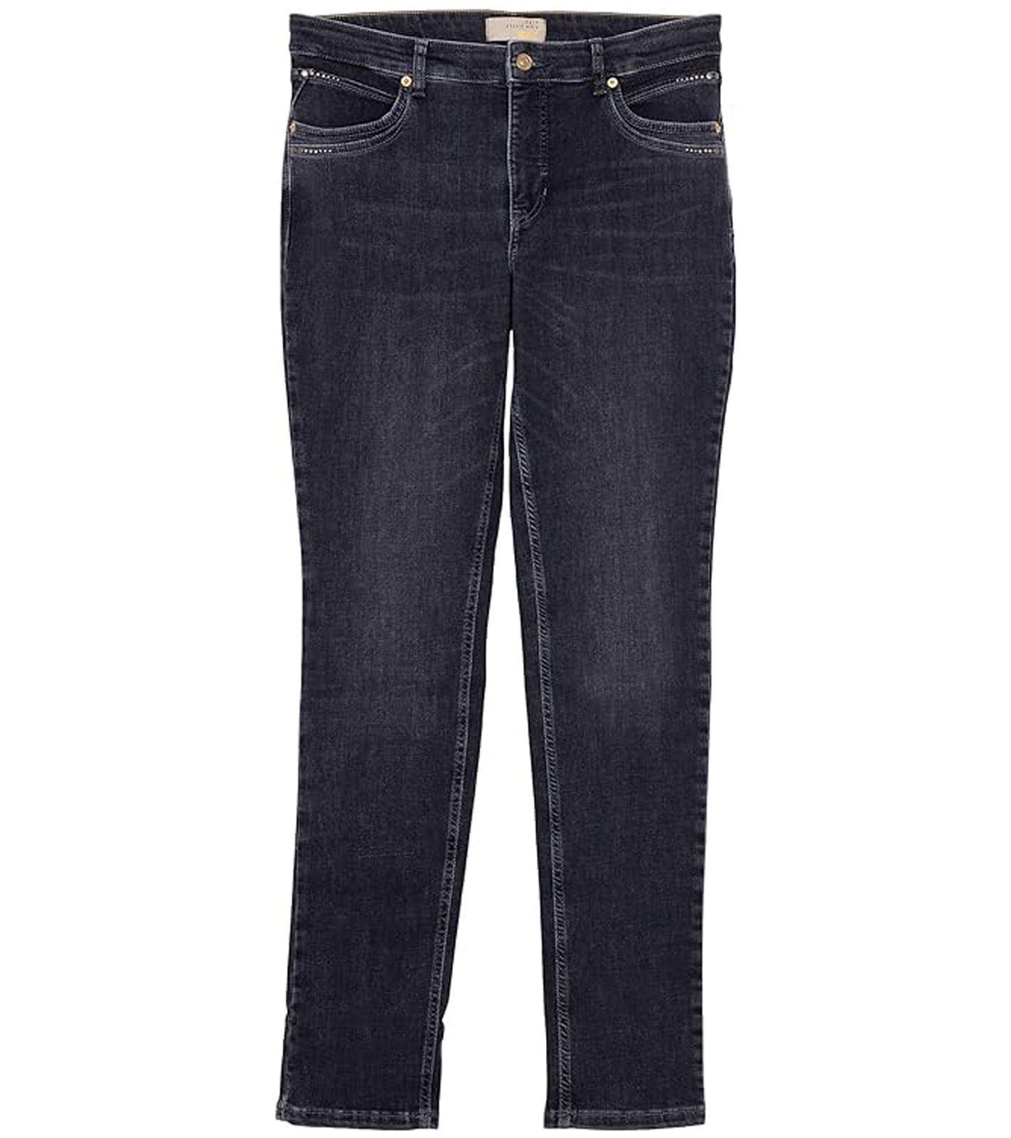 MAC Mel Glamour by Sylvie Meis Damen Jeans Slim Leg Feminine Fit 66346245 Schwarz von MAC