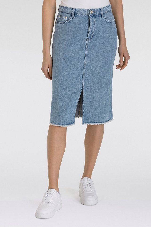 MAC Midirock MIDI SKIRT fringe im Five-Pocket Style von MAC