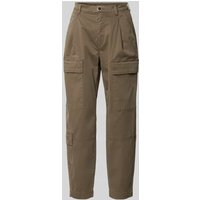 MAC Regular Fit Cargohose mit verkürztem Schnitt in Khaki, Größe 42 von MAC