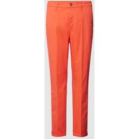 MAC Regular Fit Hose mit Knopf- und Reißverschluss Modell 'TURN UP' in Orange, Größe 34 von MAC