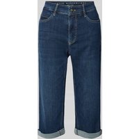 MAC Regular Fit Jeans in 3/4-Länge Modell 'DREAM SUN WONDERLIGHT' in Dunkelblau, Größe 36 von MAC