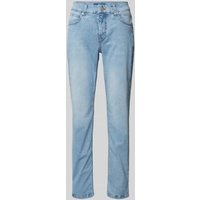 MAC Regular Fit Jeans mit verdecktem Zip-Fly Modell 'Sue' in Hellblau, Größe 38/27 von MAC
