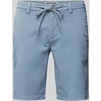 MAC Regular Fit Shorts mit Tunnelzug in Rauchblau, Größe 34 von MAC