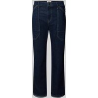 MAC Relaxed Fit Jeans mit Eingrifftaschen Modell 'Iowa Baggy' in Dunkelblau, Größe 40 von MAC