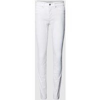 MAC Slim Fit Jeans mit Label-Patch in Weiss, Größe 32/30 von MAC