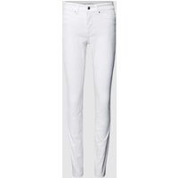 MAC Slim Fit Jeans mit Label-Patch in Weiss, Größe 34/28 von MAC