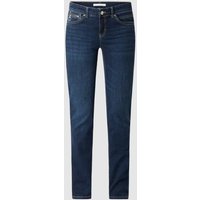 MAC Slim Fit Jeans mit Reißverschlusstasche in Marine, Größe 40/28 von MAC