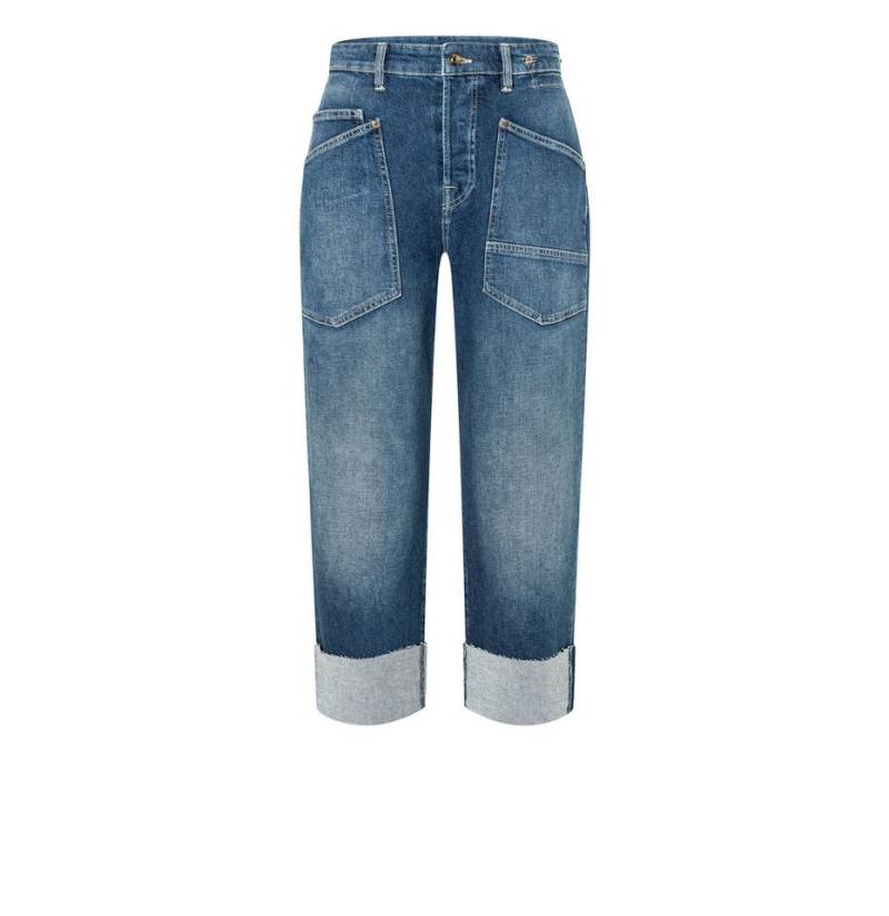 MAC Straight-Jeans Mac Damen Hose Baggy Straight Authentic Denim 0361L231490 D530 Die Baggy Jeans ist eine leichte, elastische Hose aus Coloured Denim. von MAC