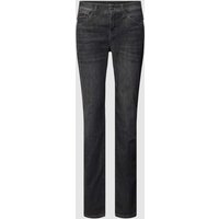 MAC Straight Leg Jeans im 5-Pocket-Design Modell 'SLIM WAVE' in Dunkelgrau, Größe 40/30 von MAC