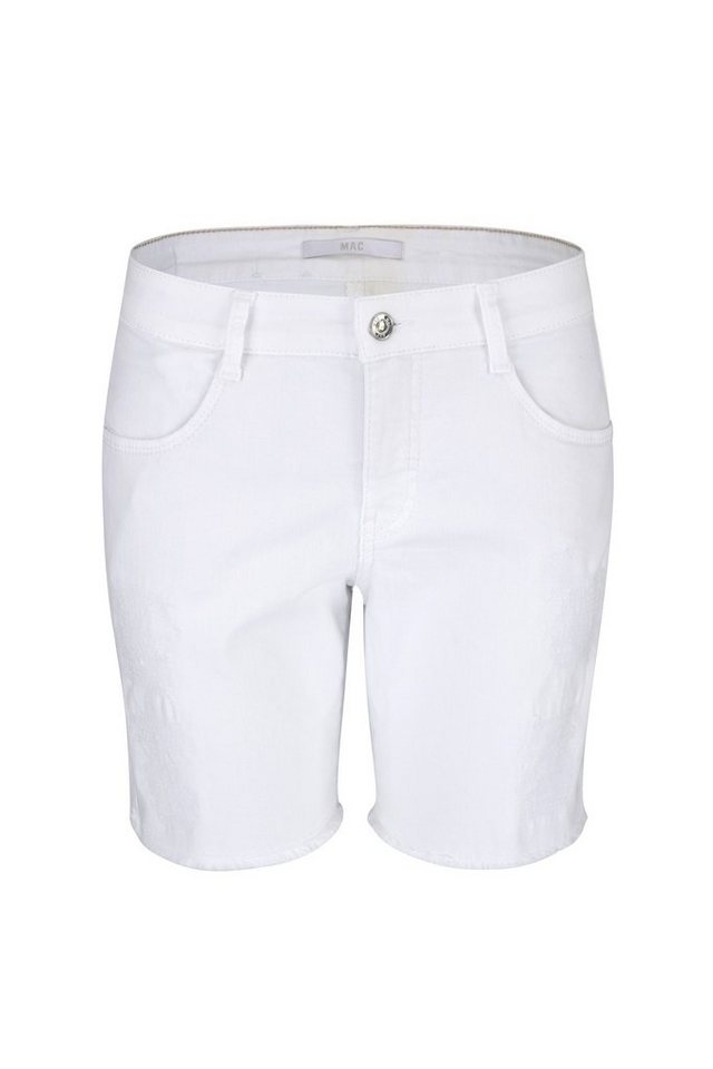 MAC Stretch-Jeans MAC SHORTY summer fringe white destroy wash 2389-90-0390 D012 - SUMMER von MAC