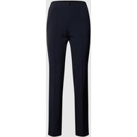 MAC Stretchhose mit fixierten Bügelfalten Modell ANNA ZIP in Marine, Größe 40/28 von MAC