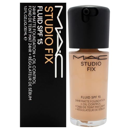 MAC Studio Fix Fluid SPF 15 24Hr Matte Foundation plus Ölkontrolle, NC27 by MAC for Women, Foundation, 24 ml von MAC