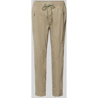 MAC Tapered Fit Hose mit Reißverschlusstaschen Modell 'Future Worker' in Khaki, Größe 36 von MAC