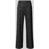 MAC Wide Leg Hose mit elastischem Bund Modell 'Chiara' in Dunkelgrau, Größe 46/32 von MAC