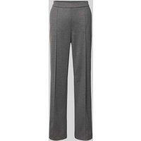 MAC Wide Leg Hose mit elastischem Bund Modell 'Chiara' in Mittelgrau Melange, Größe 38/32 von MAC