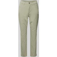 MAC Slim Fit Jeans in unifarbenem Design Modell 'MELANIE' in Khaki, Größe 34/27 von MAC