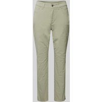 MAC Slim Fit Jeans in unifarbenem Design Modell 'MELANIE' in Khaki, Größe 46/27 von MAC