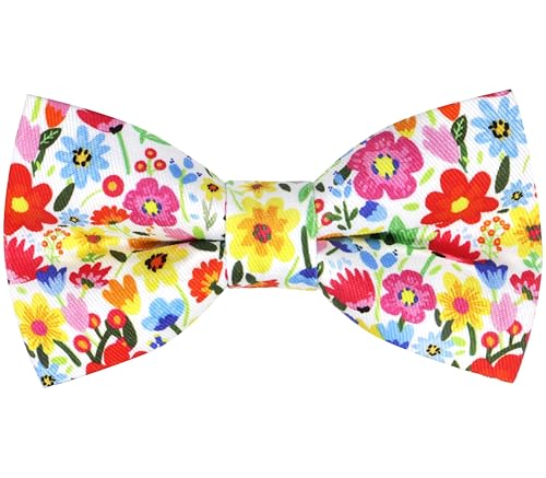 MACBANA Vorgebundene Fliege für Herren, buntes lustiges Muster, Blumenmuster, verstellbare Fliege, F Gelb Rot Pink Floral 04, Einheitsgröße MACBANA Vorgebundene Fliege für Herren, buntes lustiges Muster, Blumenmuster, verstellbare Fliege, F Gelb Rot Pink Floral 04, Einheitsgröße von MACBANA