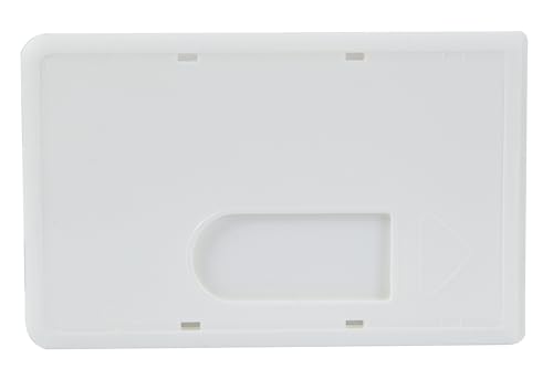 KARTENHÜLLE weiß - Ausweishülle Ausweisetui Schutzhülle Kreditkartenhülle Kreditkarte Ausweis Hülle Karte EC Scheckkarte RFID Kunststoff Transparent Robust Stabil - Made in Germany von MACEMARO TRADING