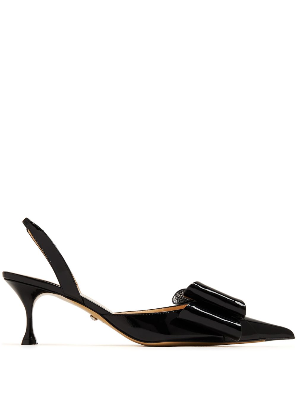 MACH & MACH Le Cadeau Slingback-Pumps 65mm - Schwarz von MACH & MACH