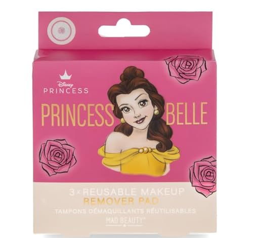 MAD BEAUTY Pure Princess Belle Make-up-Entferner-Pads: Weiche und effektive Make-up-Entferner-Pads, inspiriert von Belle, für eine saubere und strahlende Haut. von MAD Beauty