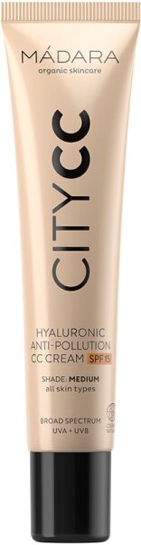 MÁDARA Organic Skincare CITYCC Hyaluronic Anti-Pollution CC Cream SPF15 Medium Beige 40 ml MÁDARA Organic Skincare CITYCC Hyaluronic Anti-Pollution CC Cream SPF15 Medium Beige 40 ml von MÁDARA