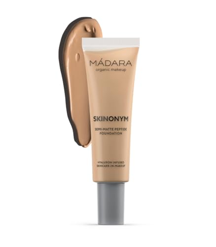 MÁDARA Organic Skincare SKINONYM Semi-Matte Peptide Foundation #40 SAND 30ml – Kollagenpeptide, Hautanpassung, Dermatologisch Getestet – Foundation Make Up, Fondation Damen MÁDARA Organic Skincare SKINONYM Semi-Matte Peptide Foundation #40 SAND 30ml – Kollagenpeptide, Hautanpassung, Dermatologisch Getestet – Foundation Make Up, Fondation Damen von MÁDARA
