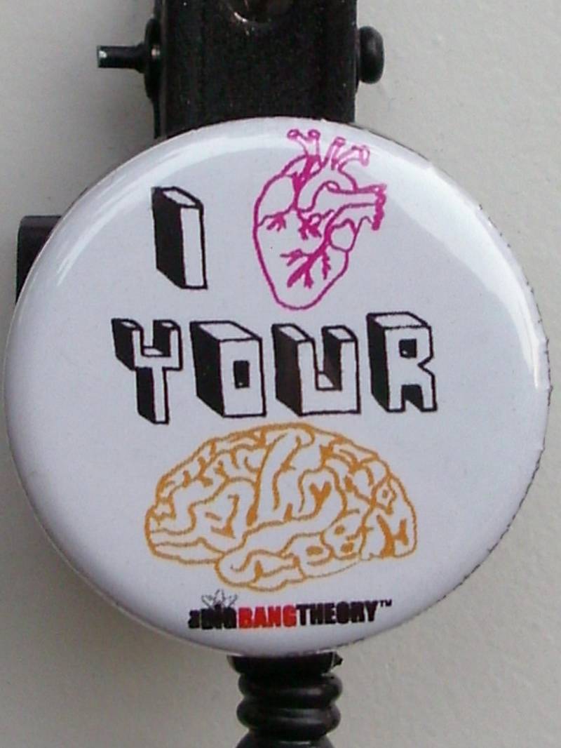 Big Bang Theory... Ich Herz Ihr "Gehirn" Abzeichen Reel" von MADCreationsShop