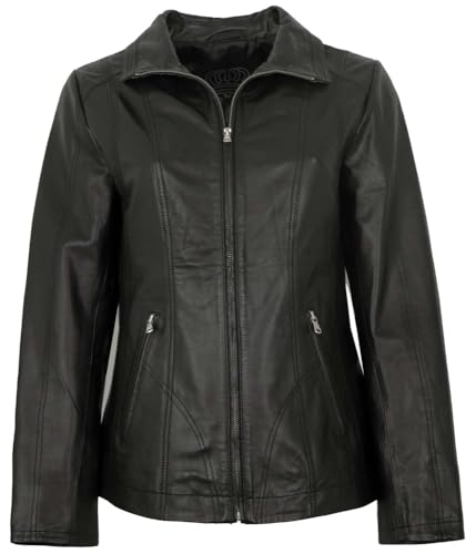 Maddox - Damen Lederjacke Lammnappa schwarz Größe 46 von Maddox