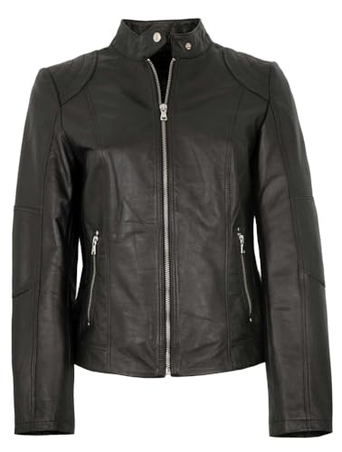Maddox - Damen Lederjacke Lammnappa schwarz Größe 48 von Maddox