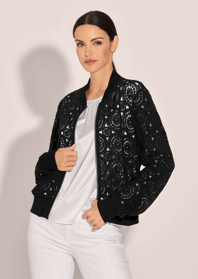 MADELEINE Blouson Kurzer Blouson mit Spitze und Zipper von MADELEINE