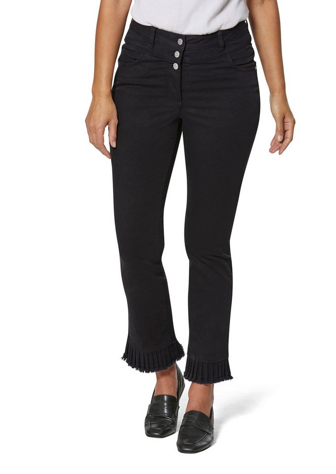 MADELEINE Gerade Jeans Jeans mit Plissee-Saum von MADELEINE