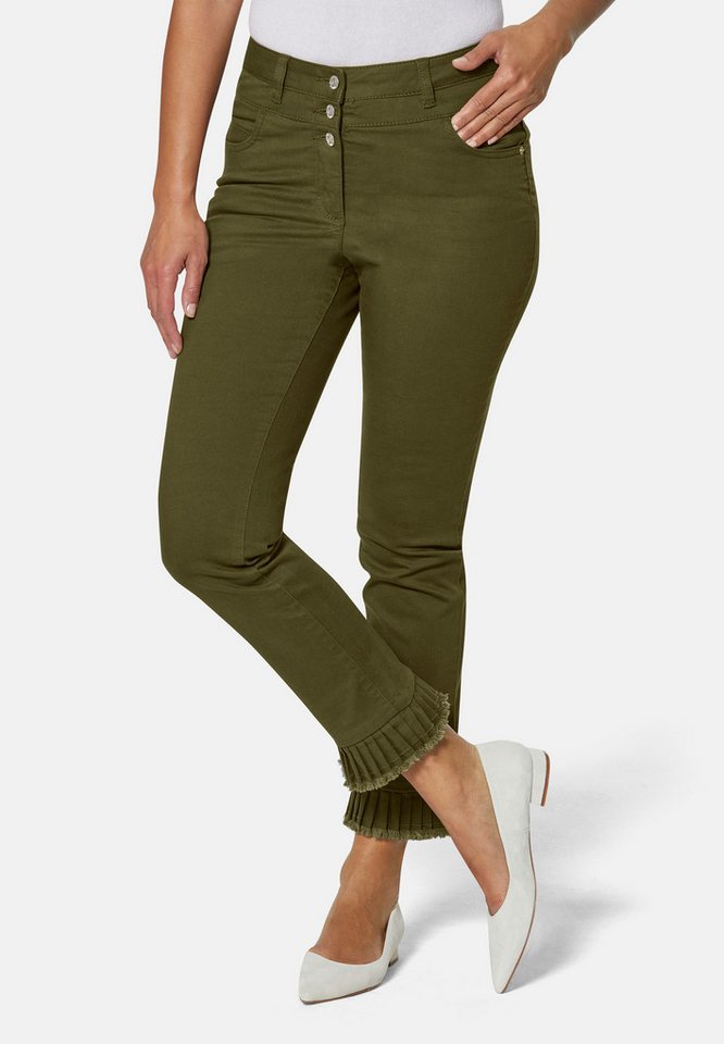 MADELEINE Gerade Jeans Jeans mit Plissee-Saum von MADELEINE