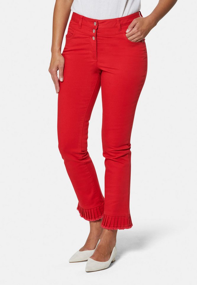 MADELEINE Gerade Jeans Jeans mit Plissee-Saum von MADELEINE