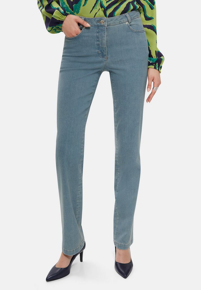 MADELEINE Gerade Jeans M-Jeans in gerader Form mit Logo-Stickerei von MADELEINE