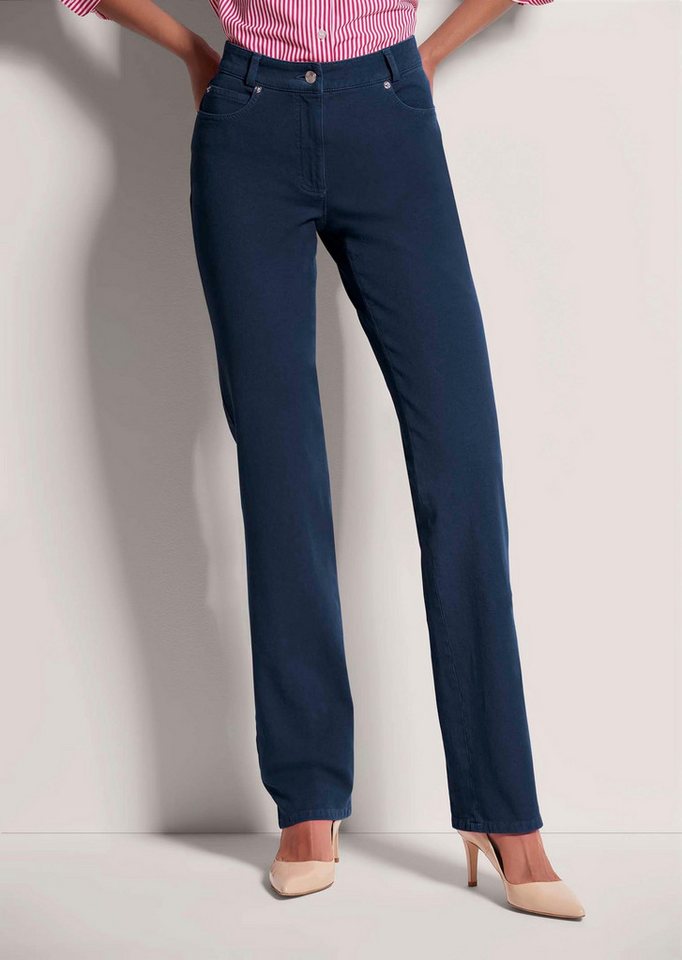 MADELEINE Gerade Jeans M-Jeans in gerader Form mit Logo-Stickerei MADELEINE Gerade Jeans M-Jeans in gerader Form mit Logo-Stickerei von MADELEINE