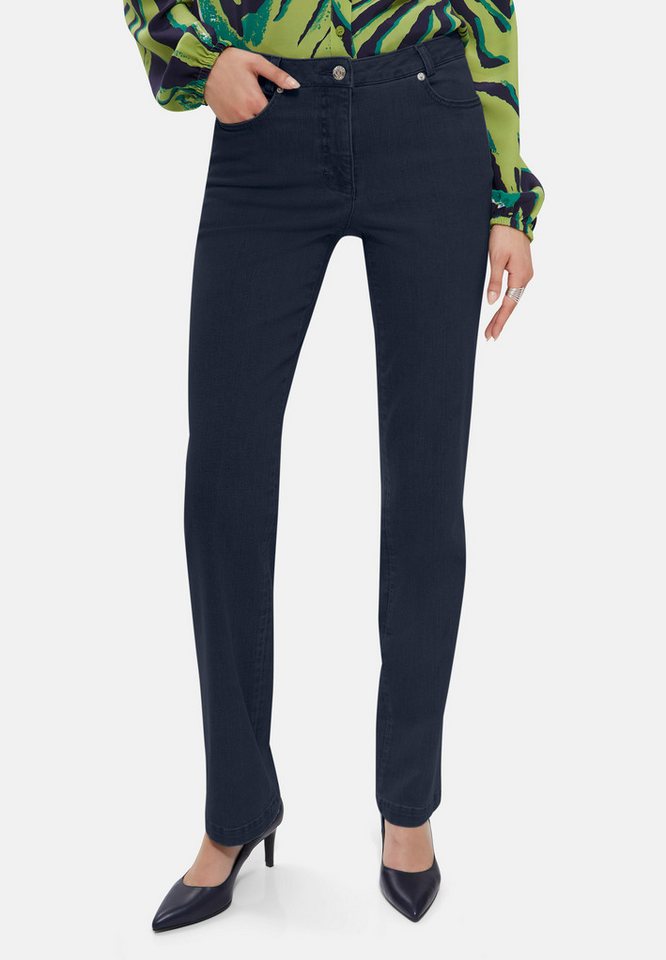 MADELEINE Gerade Jeans M-Jeans in gerader Form mit Logo-Stickerei von MADELEINE