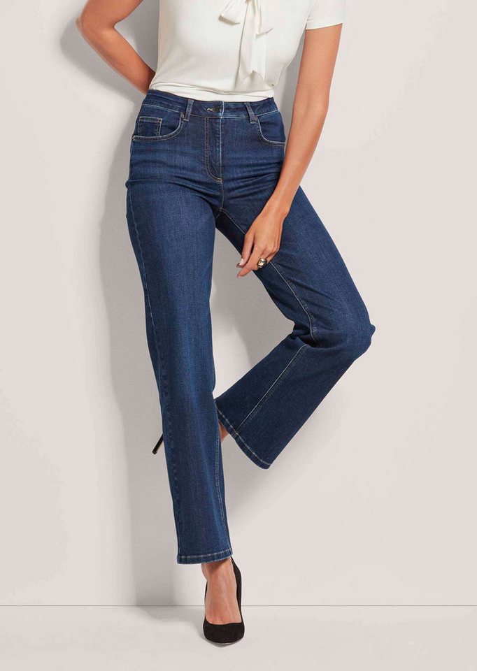 MADELEINE Gerade Jeans M-Jeans in gerader Form mit Logo-Stickerei von MADELEINE