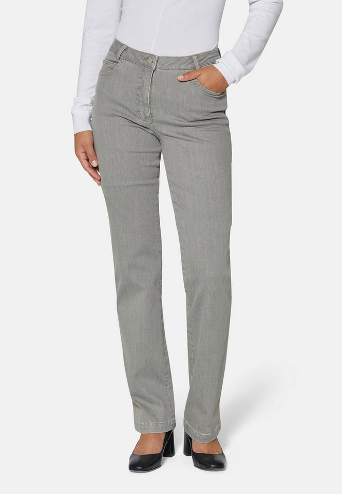 MADELEINE Gerade Jeans M-Jeans in gerader Form mit Logo-Stickerei von MADELEINE