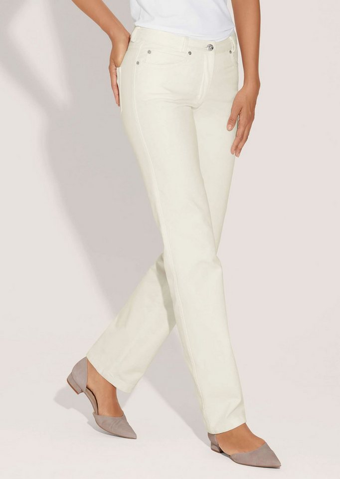 MADELEINE Gerade Jeans M-Jeans in gerader Form mit Logo-Stickerei von MADELEINE