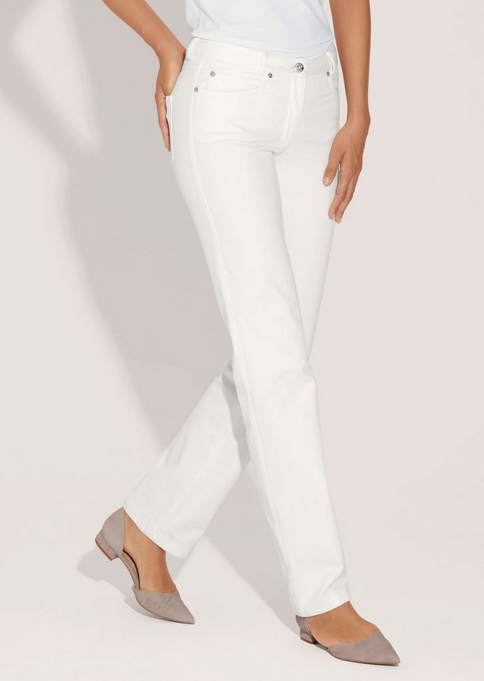 MADELEINE Gerade Jeans M-Jeans in gerader Form mit Logo-Stickerei von MADELEINE