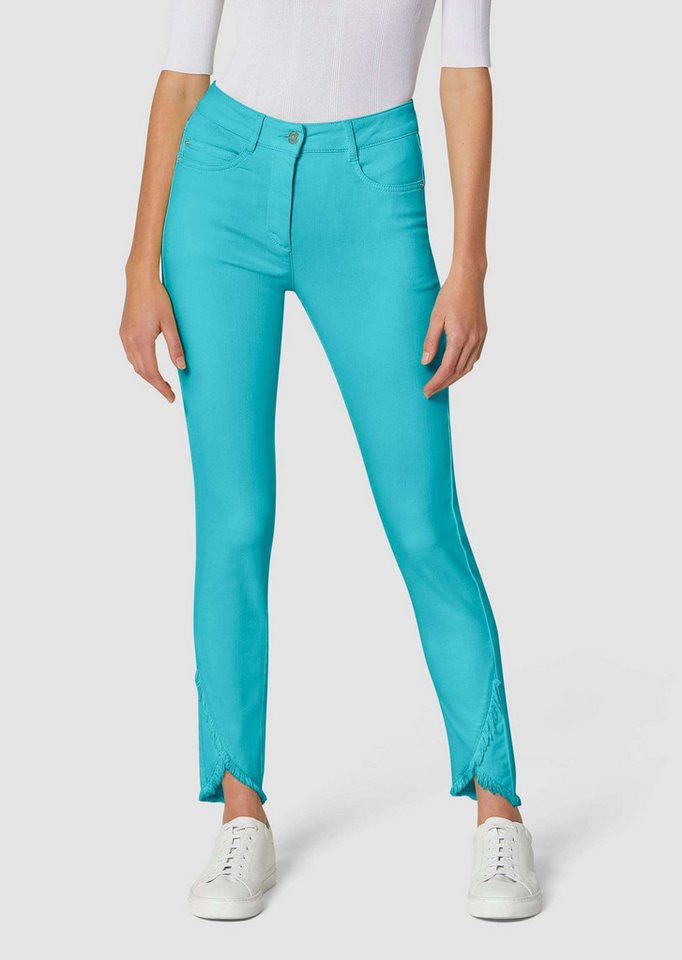 MADELEINE Gerade Jeans Verkürzte 5-Pocket-Hose mit Fransen von MADELEINE