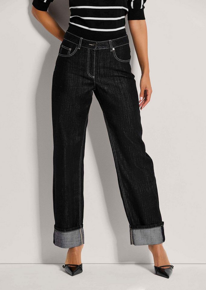 MADELEINE Gerade Jeans Weite Jeans mit fixiertem Aufschlag von MADELEINE