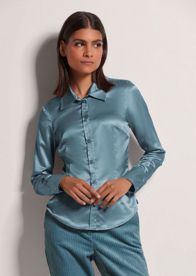 MADELEINE Hemdbluse Hemdbluse mit glänzendem Finish von MADELEINE