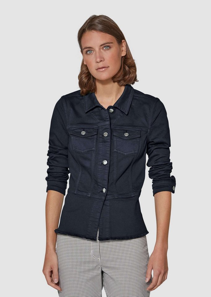 MADELEINE Jeansjacke Jeansjacke mit Schößchen von MADELEINE
